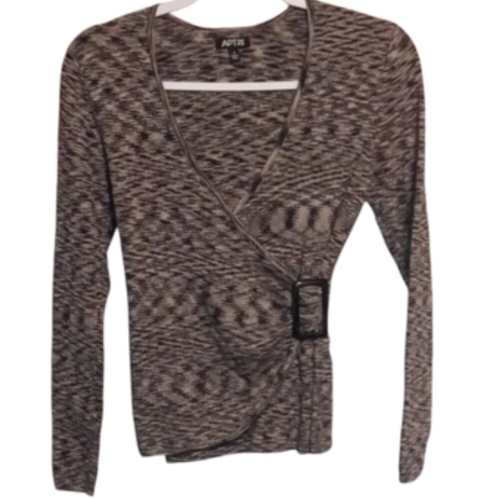 Apt. 9 Patterned Wrap Top